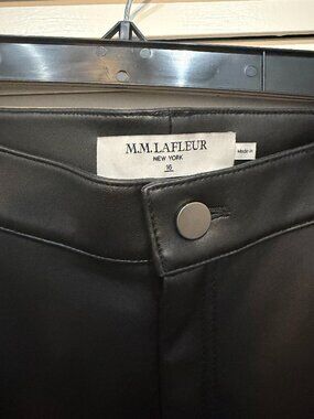 MM LaFleur Archie Pant Vegan Leather Black Size 16 Top Condition
